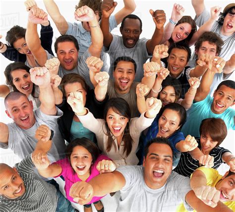 excited people stock photo dissolve