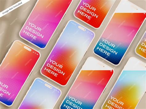 Макет iphone 14 pro max. глиняный макет смартфона. макет презентации ...