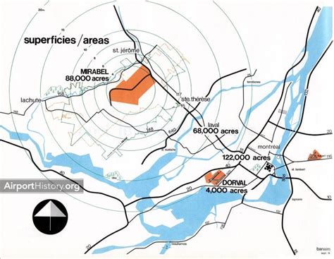 Montréal–Mirabel International Airport: Airport area development (1974 ...