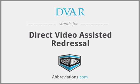 What does DVAR stand for?