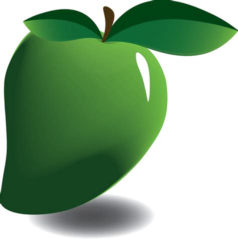 Green Mango icon fresh fruit. Vector illustration 12789495 Vector Art ...