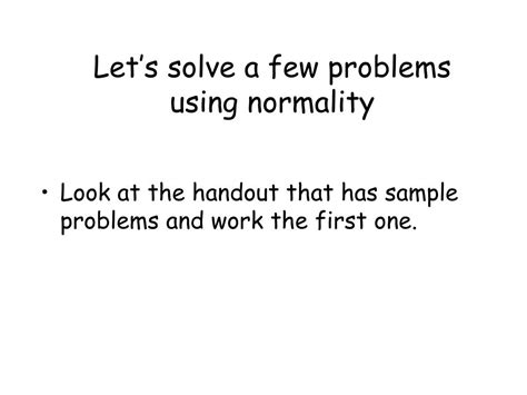 normality powerpoint    id