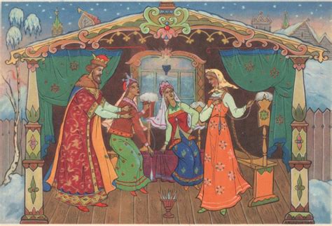 Palekh. Alexander M. Kurkin. Alexander Pushkin. «The Tale of Tsar ...