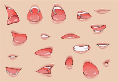 Collection of Mouths for Drawing