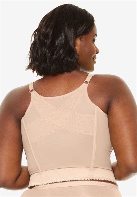 Easy Enhancer® Wireless Longline Posture Bra by Comfort Choice® | Plus ...