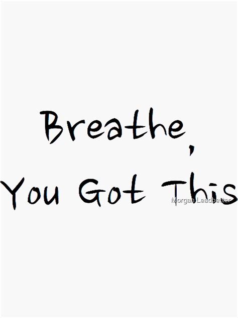"Breathe, You Got This" Sticker by Melllustrations | Redbubble
