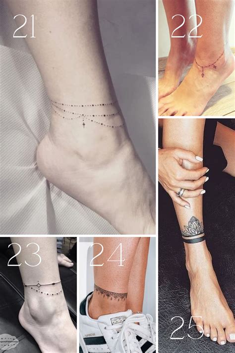 53+ Flirty Ankle Tattoo Designs for Women - Tattoo Glee