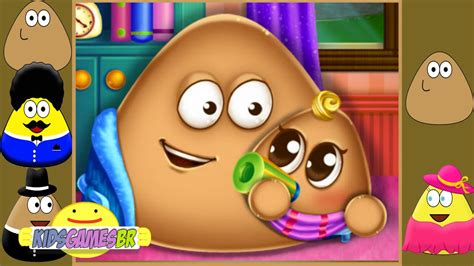 POU HAS A BABY | FILHO DO POU | FUNNY POU GAME FOR KIDS - YouTube
