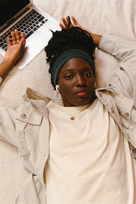 woman sleeping   bed  stock photo