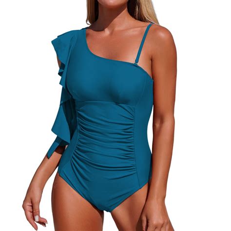 Xijirk One Piece Swimsuit Women,Elegant One Shoulder Monokini Swimsuit