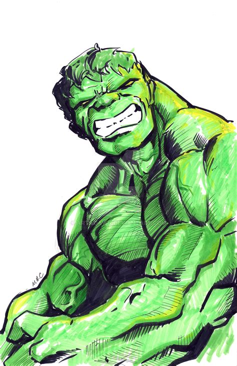 Hulk quick sketch by artildawn on DeviantArt