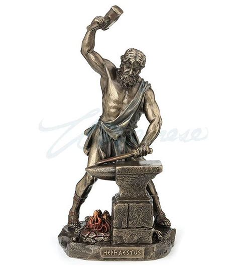 Bronze Hephaestus Greek God of Fire, Masonry and the Forge Sculpture ...