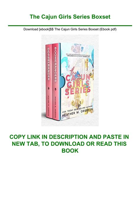 Download [ebook]$$ The Cajun Girls Series Boxset (Ebook pdf)