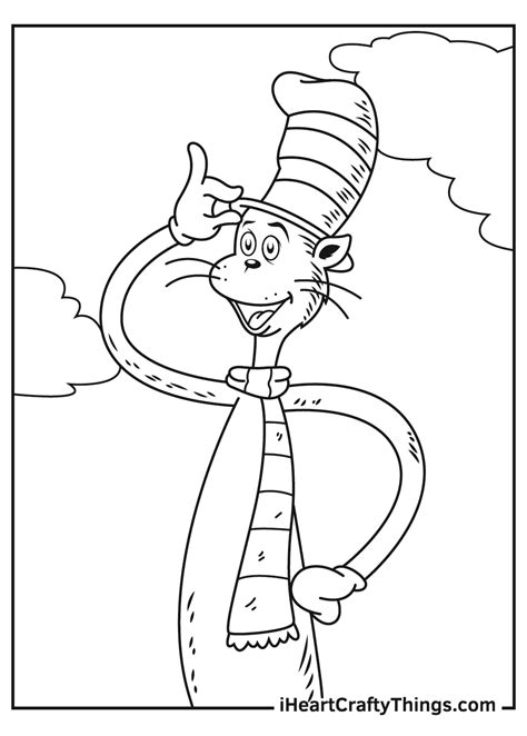 Printable Cat In The Hat Coloring Pages (Updated 2021)