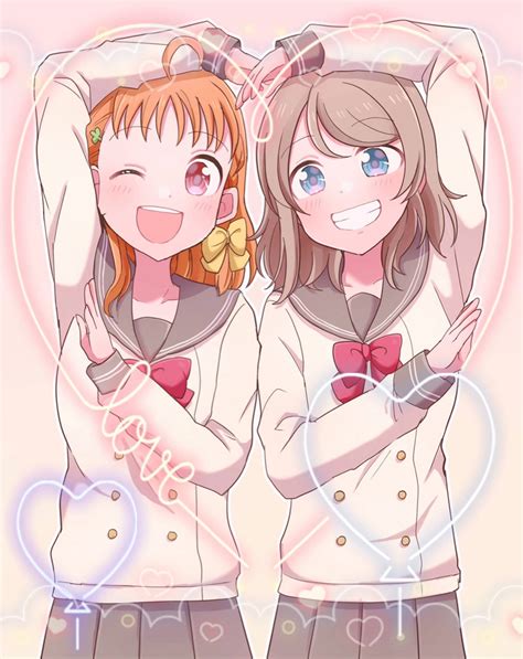 Download Anime Lesbian Ayano And Kyoko Wallpaper | Wallpapers.com