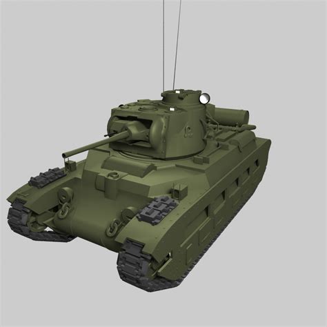 Английский пехотный танк Матильда : 3Д модель