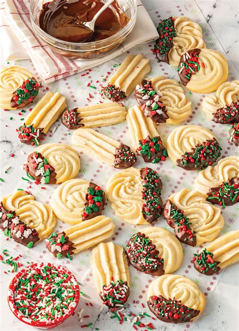 Piped Butter Cookies - Taste of the South