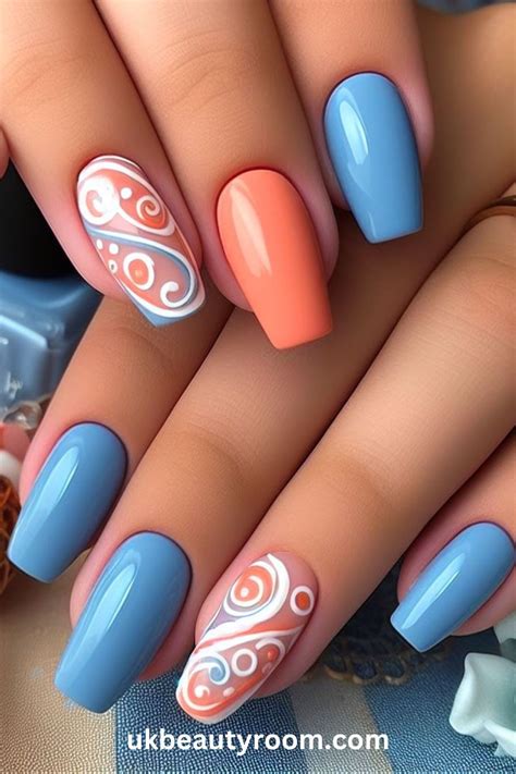 2024’s Most Stunning Blue Nail Designs Unveiled | Nail art, Blue nails