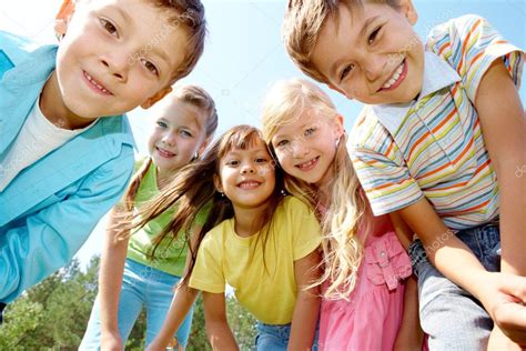Five happy kids — Stock Photo © pressmaster #11312445