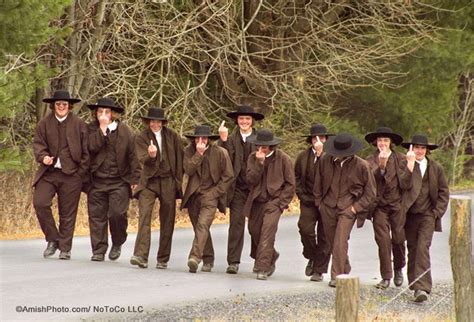 Group of Nebraska Amish (the most conservative Old Order Amish sect ...