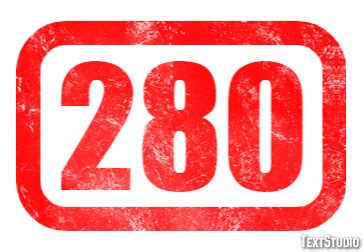 280 Text Effect and Logo Design Number
