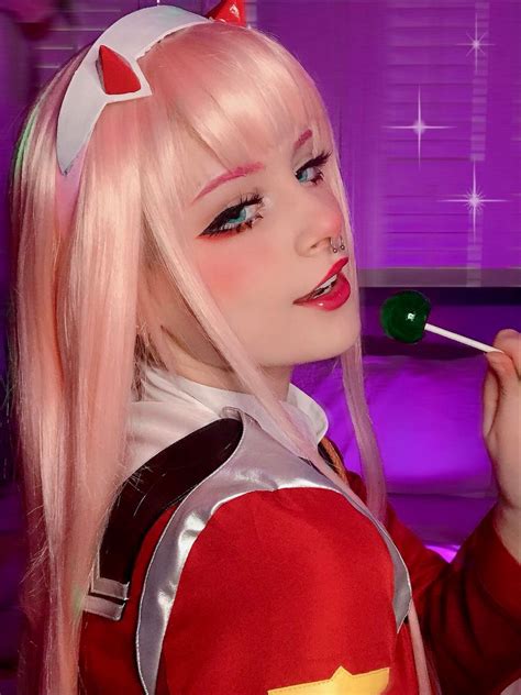 zero two cosplay | Pink hair, Zero two cosplay, Cosplay makeup