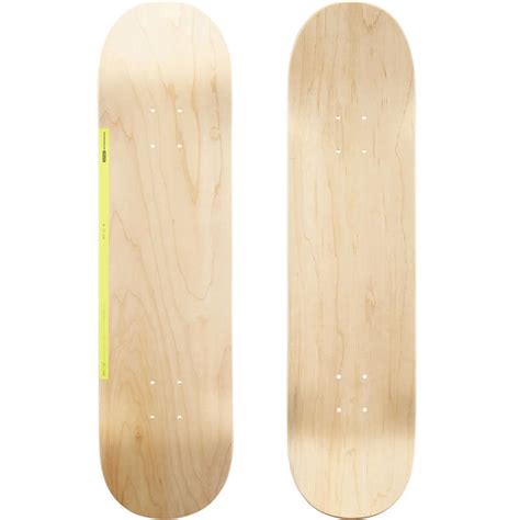 Skateboard-Deck 100 Größe 8" holzfarben/gelb OXELO - Decathlon Österreich