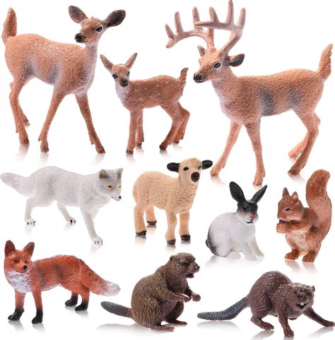 Woodland Animal Figurines Set for Play and Decor Nepal | Ubuy