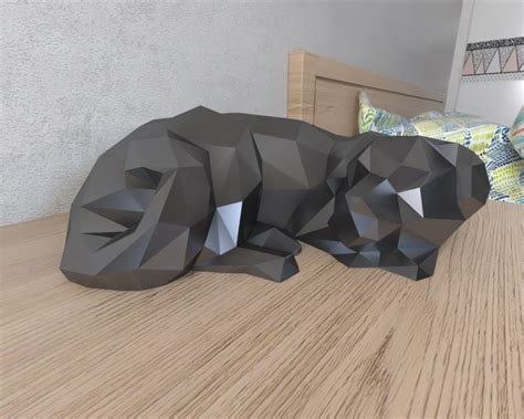 STL file Dog Sleeping Lowpoly・3D print object to download・Cults