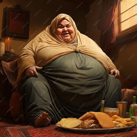 Premium Photo | Eccentric Egyptian Hijabi A Humorous Illustration of a