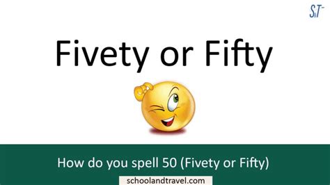 how do you spell 50 in words Archives - School & Travel