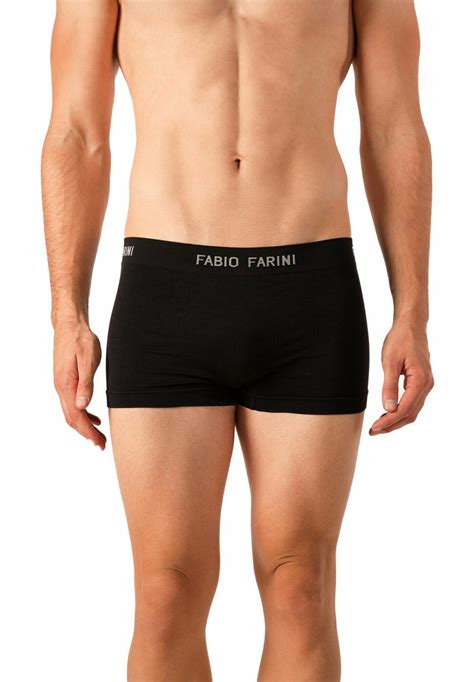 Fabio Farini 4ER PACK SEAMLESS RETRO - Pants - black/light-blue denim ...