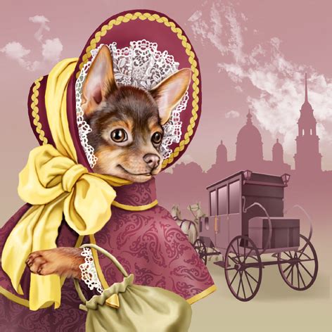 Иллюстрация в капоре в стиле классика | Illustrators.ru