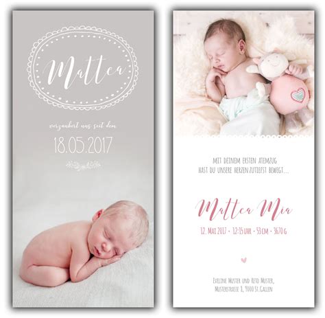 Geburtskarte Mattea | Geburtskarten, Babykarten, Kreative geburtskarten