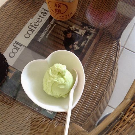 Wasabi ice cream - รูปภาพร้าน เรียวกัง คาเฟ่ ใน อ.แม่ลาว เชียงราย ...
