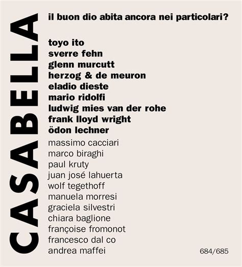 684-5 • 2000 – Casabella