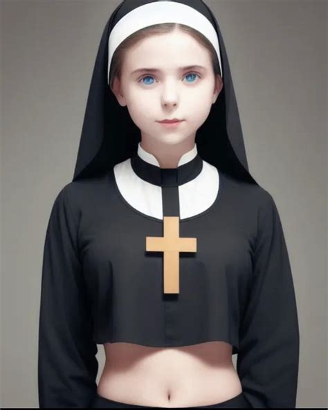 Cute nun in crop top by Sirvol on DeviantArt