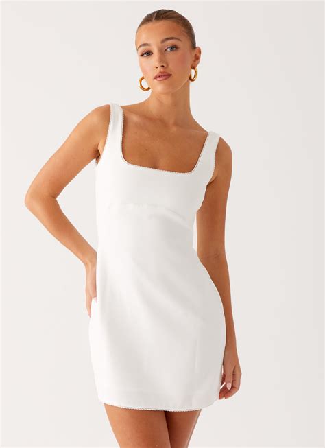 Sedona Mini Dress - White – Peppermayo US