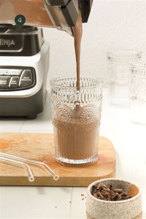 Creamy Chocolate Protein Smoothie with Greek Yogurt - Oh Snap Macros