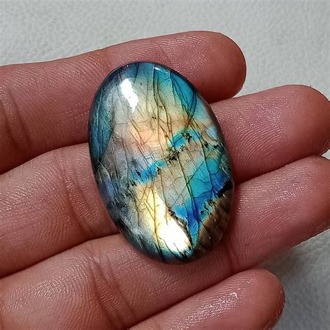 Natural Labradorite Cabochon Labradorite Smooth Gemstone | Etsy