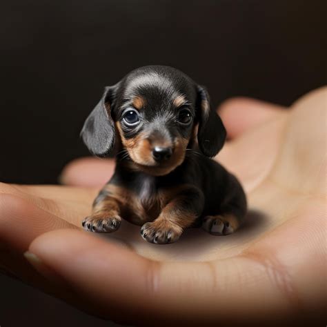 Premium AI Image | illustration of miniature dachshund