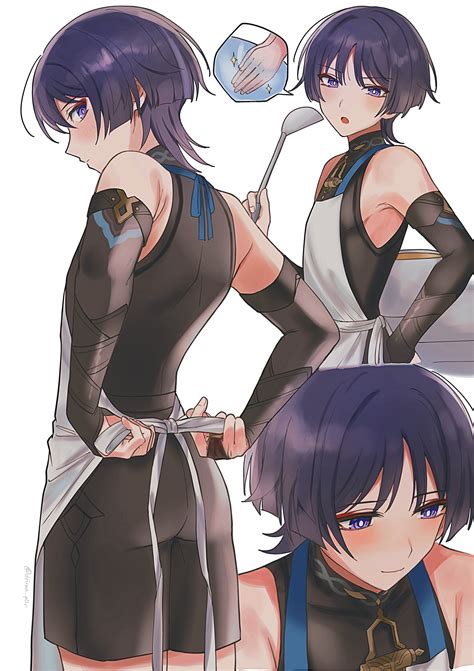 scaramouche and wanderer (genshin impact) drawn by dfuma_pqr | Danbooru