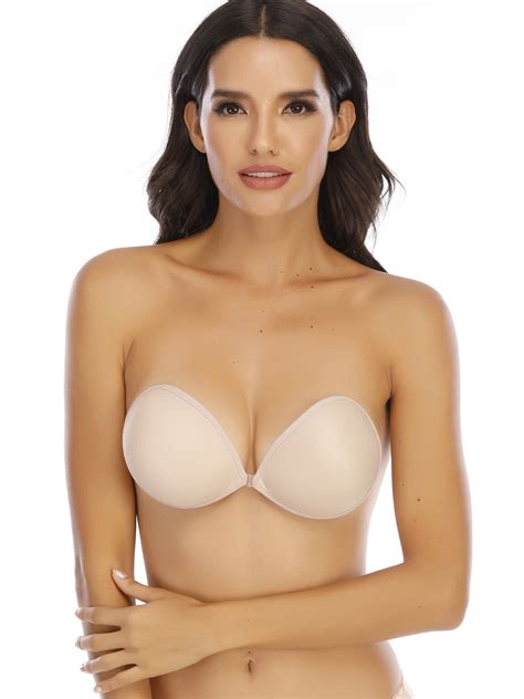 LELINTA Strapless Bra Push up Reusable Silicone Women Self Adhesive