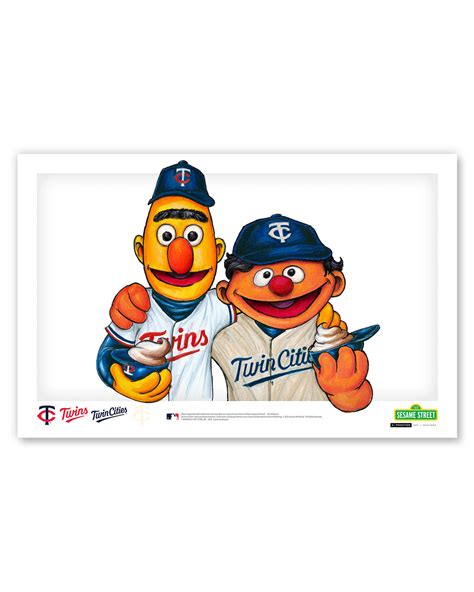 Sesame Street x MLB - Minnesota Twins by S. Preston Art Print – S