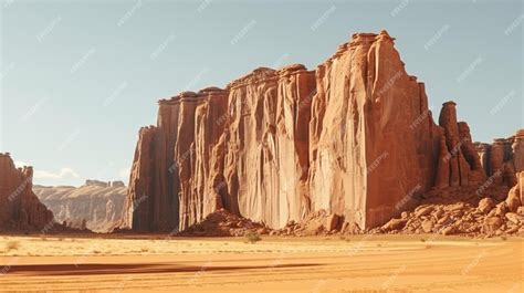 Premium AI Image | The ancient rock formations of the Ennedi Plateau in ...