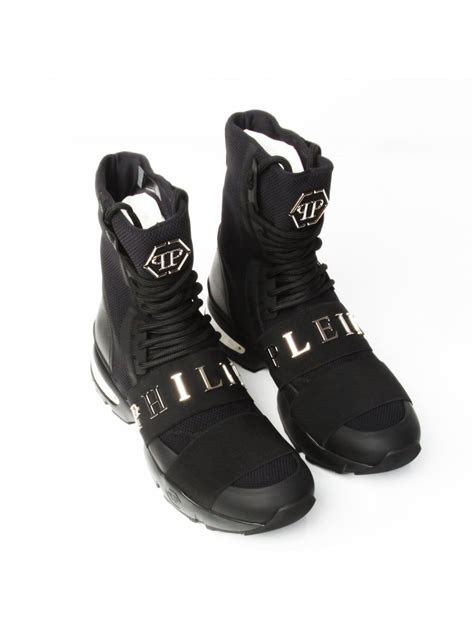 Philipp Plein 'skull Purple' Hi-top Sneakers Black for Men - Lyst