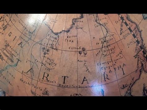 Совершенно случайно наткнулся на старинный глобус. - YouTube