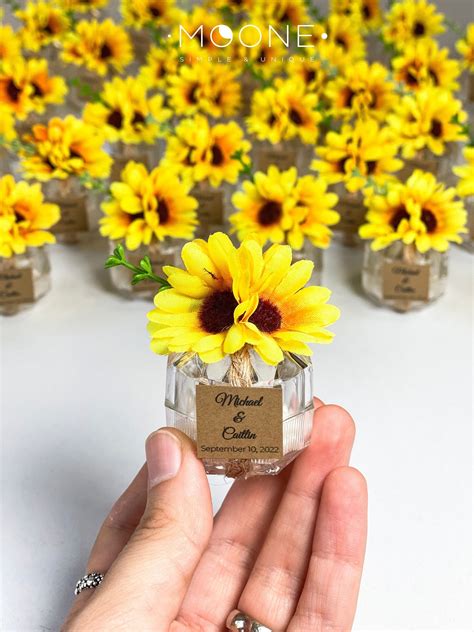 10pcs Sunflower Wedding Favors for Guests, Sunflower Party Favor ...