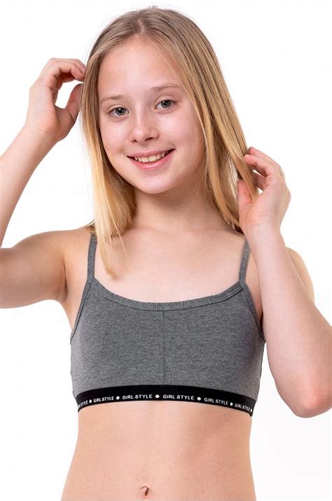 Майка-топ для девочки Baykar 6661527 серый купить оптом в HappyWear.ru