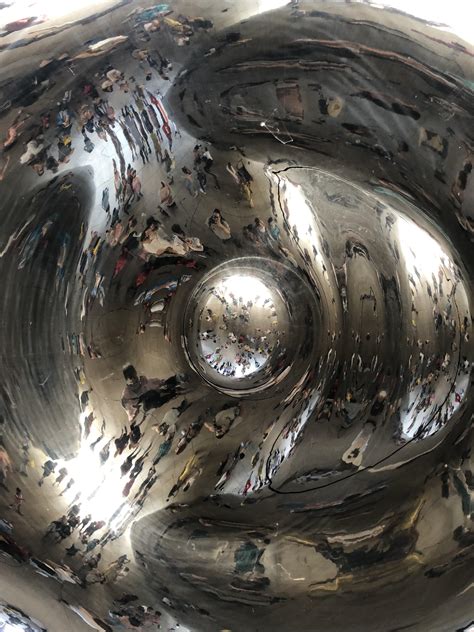 Underneath The Bean in Chicago : r/pics